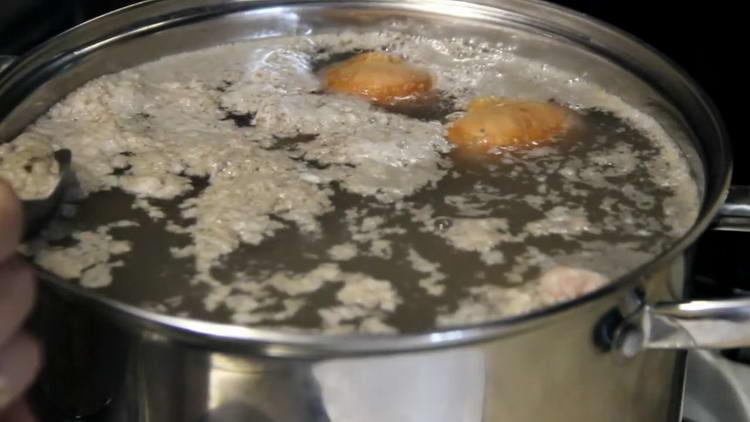 deixe ferver o caldo