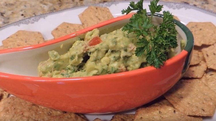 Ето едно предястие от авокадо, което имаме.