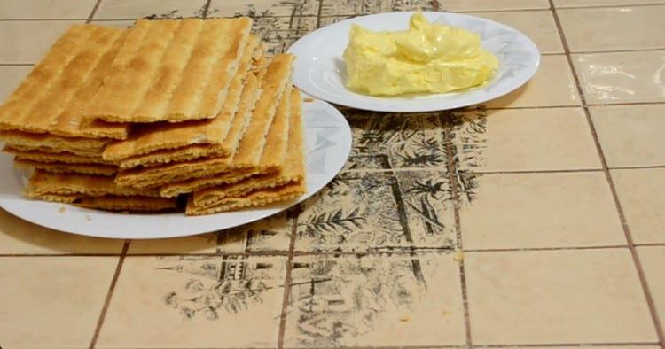 nous avons besoin de gâteaux feuilletés et de beurre ramolli tout préparés.