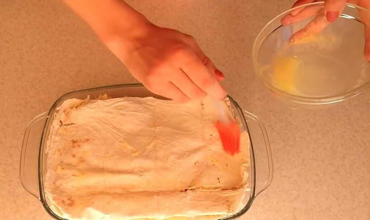 ungeți pâinea pita cu ulei