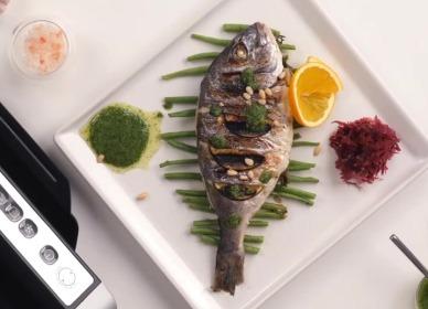 Dorado grillé  au pesto