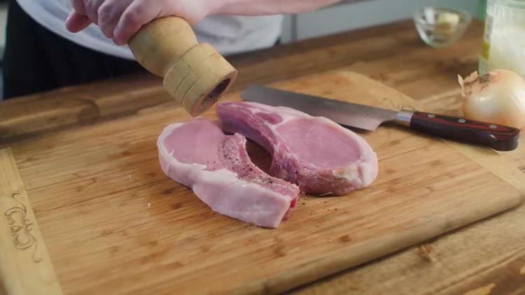 salt the loin on both sides