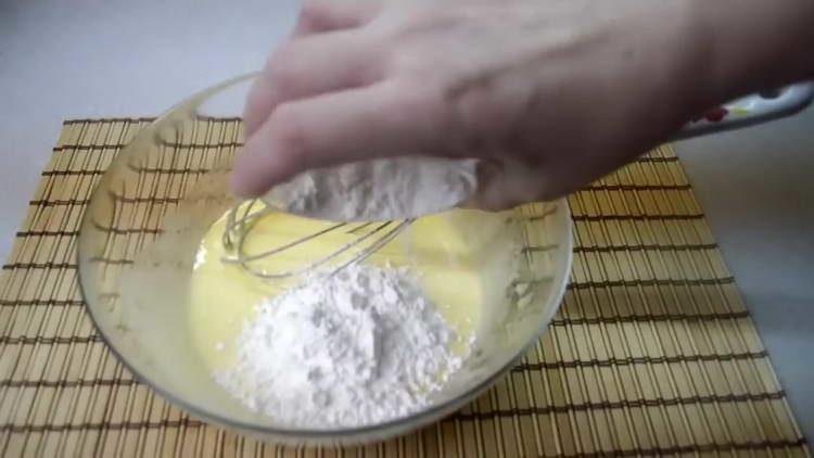 ajouter de l'amidon au jaune