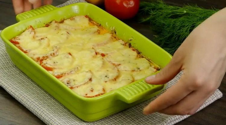 Pit de pollastre amb verdures al forn segons una recepta pas a pas amb foto