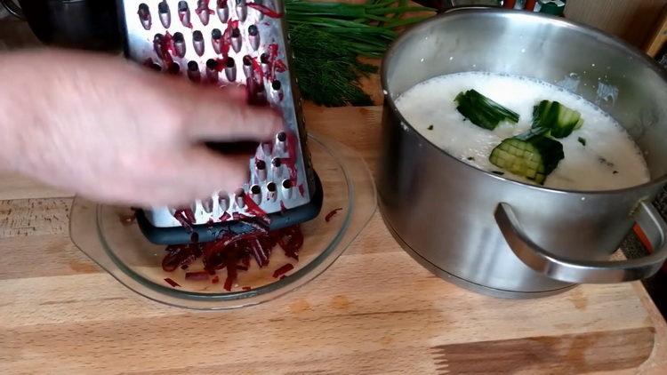 picar las remolachas