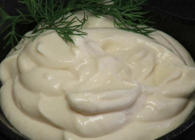 Egg-free mayonnaise  in milk - safe, tasty and fast