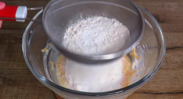 sift flour into a bowl