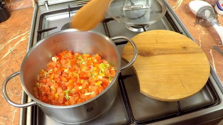 запържете съставките