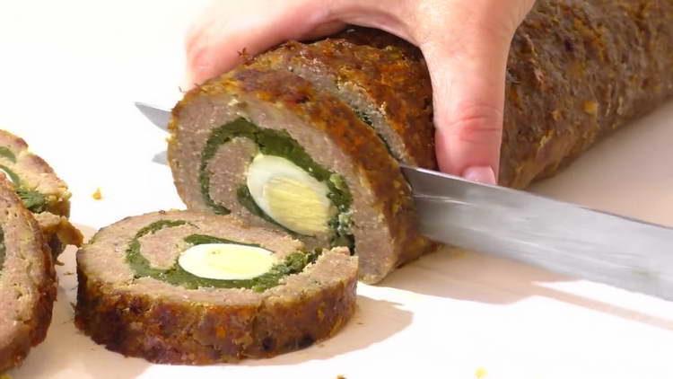 pain de viande à l'oeuf