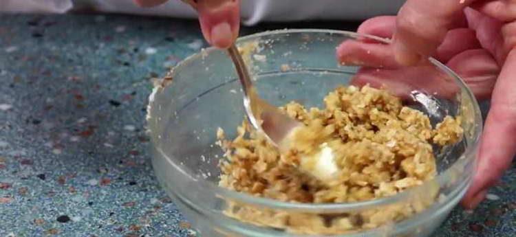 amestecați complet umplutura