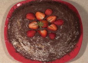 Tort din fursecuri fara coacere cu o banana conform unei fotografii reteta pas cu pas