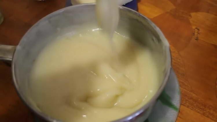 faire bouillir la crème en feu