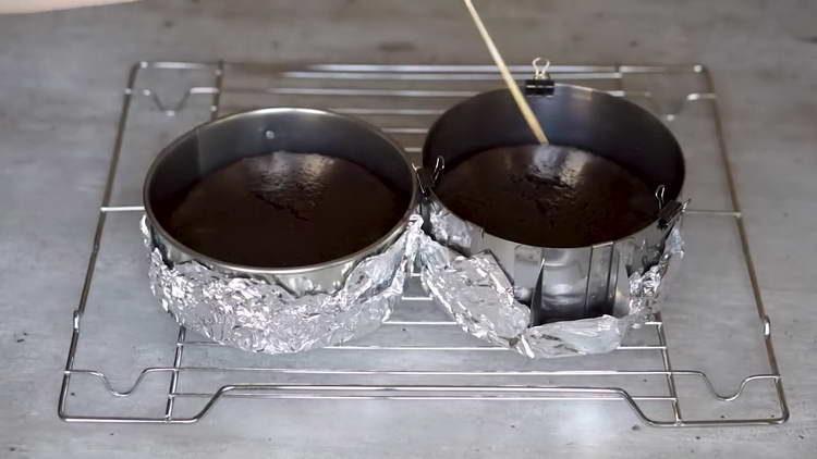 check the readiness of the biscuit with a skewer