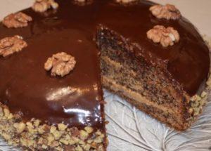 cocinar pastel de aire con nueces