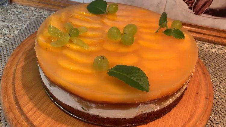 Tort de burete cu cremă de caș