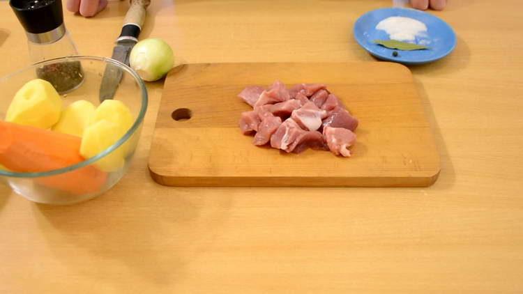 нарязваме говеждото