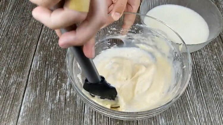 Mischen Sie die Zutaten