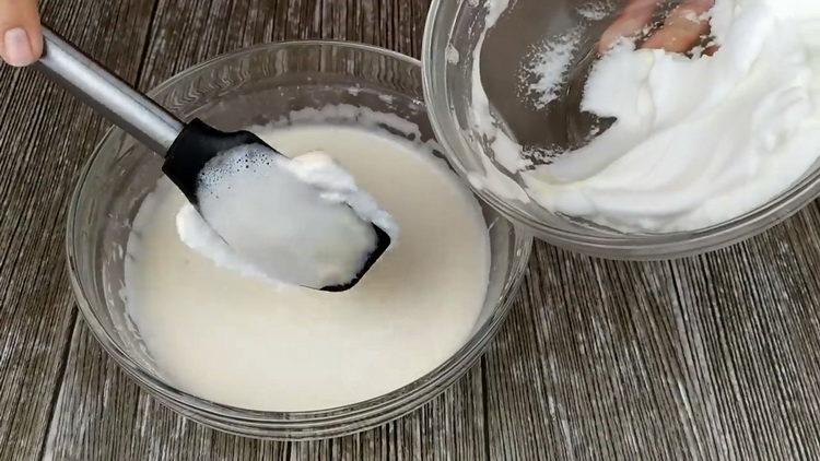 Fügen Sie dem Teig Proteine hinzu